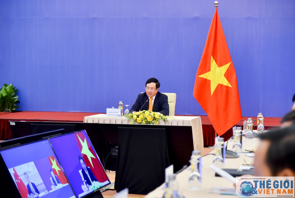 Ngày 21/7/2020, Phó Thủ tướng, Bộ trưởng Ngoại giao Phạm Bình Minh đồng chủ trì Phiên họp lần thứ 12 Ủy ban Chỉ đạo hợp tác song phương Việt Nam-Trung Quốc. (Ảnh: Tuấn Anh) ngay 2172020 pho thu tuong bo truong ngoai giao pham binh minh dong chu tri phien hop lan thu 12 uy ban chi dao hop tac song phuong viet nam trung quoc anh tuan anh 2