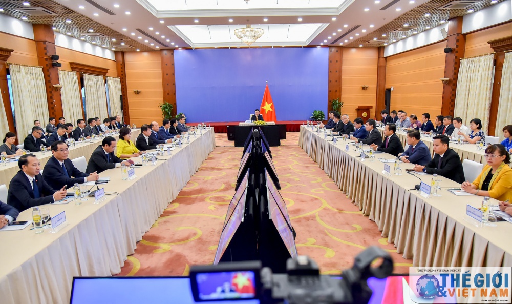 Ngày 21/7/2020, Phó Thủ tướng, Bộ trưởng Ngoại giao Phạm Bình Minh đồng chủ trì Phiên họp lần thứ 12 Ủy ban Chỉ đạo hợp tác song phương Việt Nam-Trung Quốc. (Ảnh: Tuấn Anh) ngay 2172020 pho thu tuong bo truong ngoai giao pham binh minh dong chu tri phien hop lan thu 12 uy ban chi dao hop tac song phuong viet nam trung quoc anh tuan anh 6