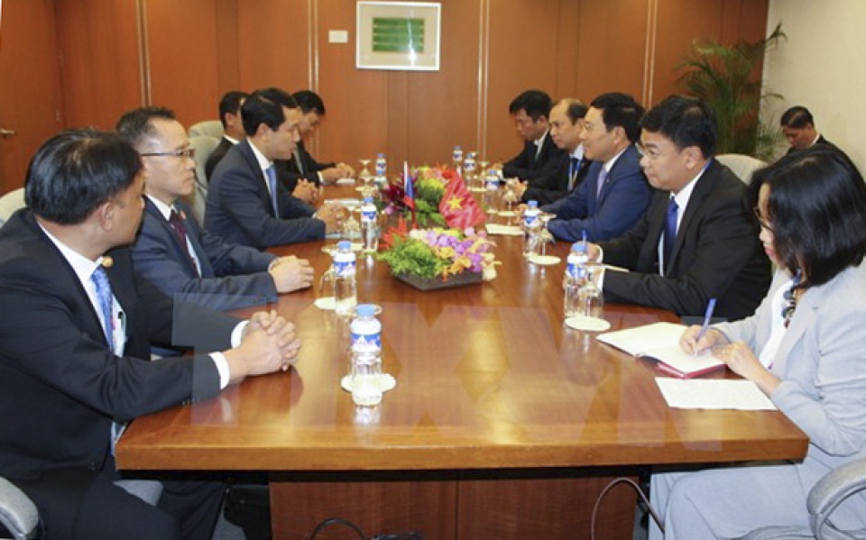 amm 50 fm pham binh minh holds bilateral meetings