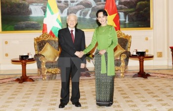 Party chief meets with Myanmar State Counsellor
