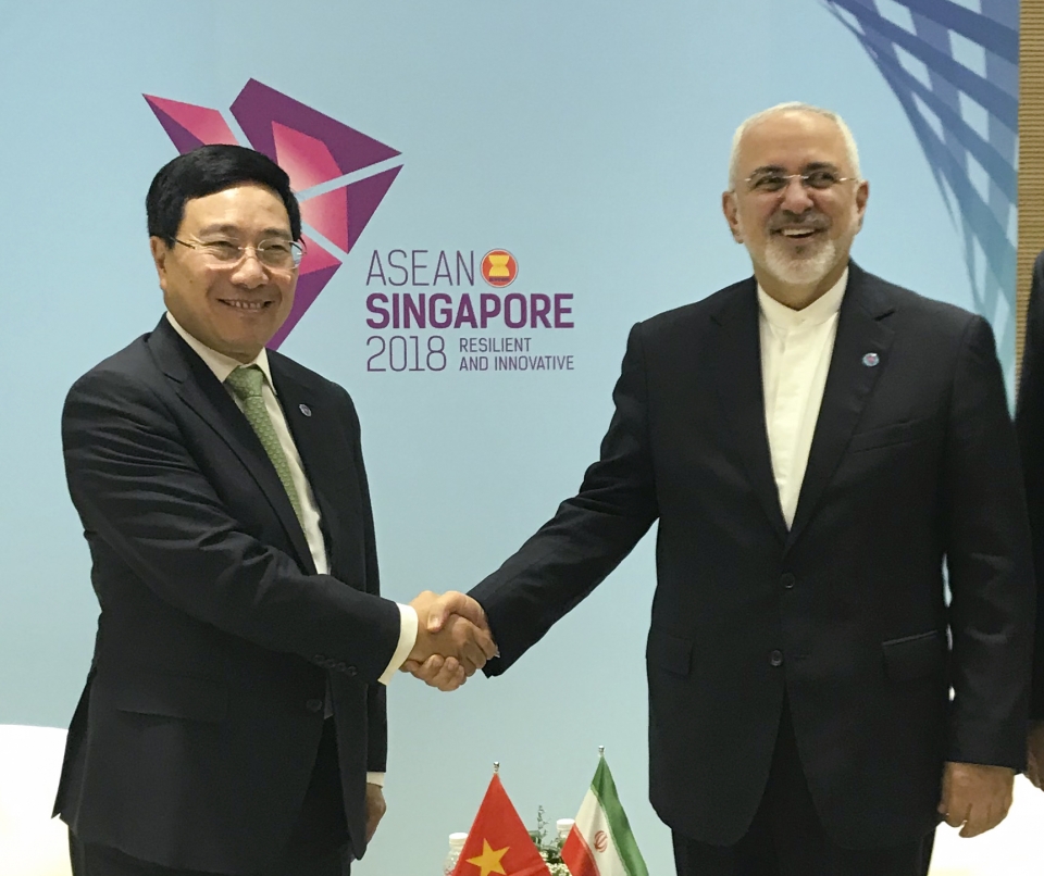 vietnamese deputy pm meets with top diplomats of japan iran