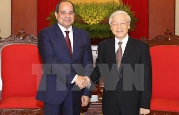 Party leader receives Egyptian President