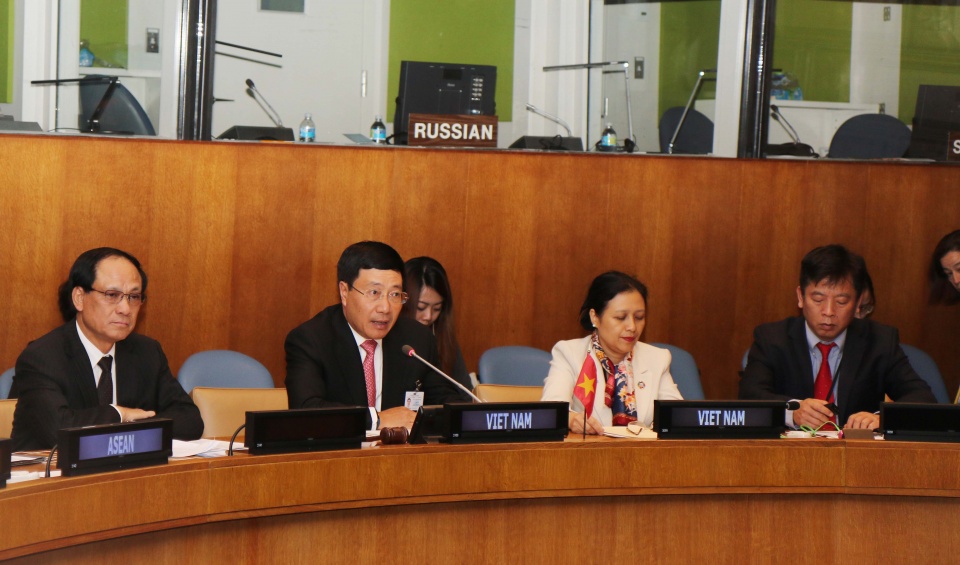 fm pham binh minh highlights aseans central role in new york