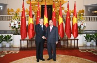 party leader hails growing vietnam china relations