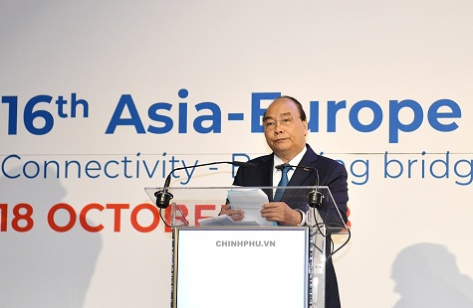 pm calls for closer asia europe connectivity cooperation