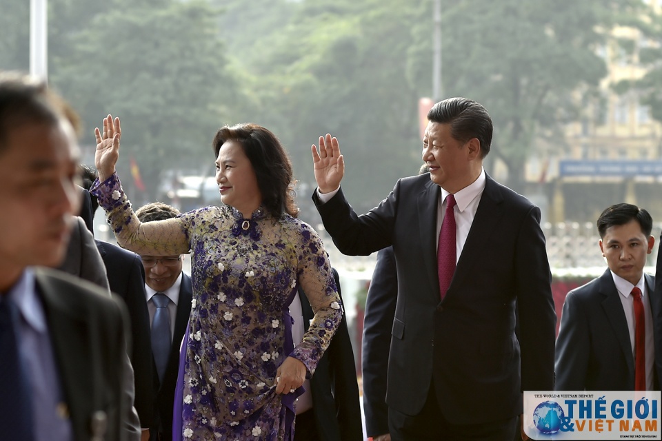 na chairwoman meets chinese party chief xi jinping
