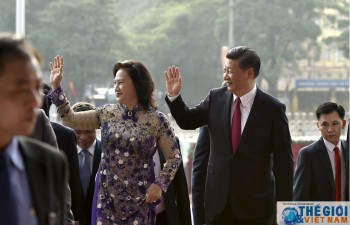 NA Chairwoman meets Chinese Party chief Xi Jinping